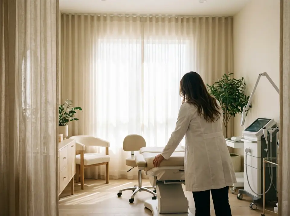 Med spa treatment room